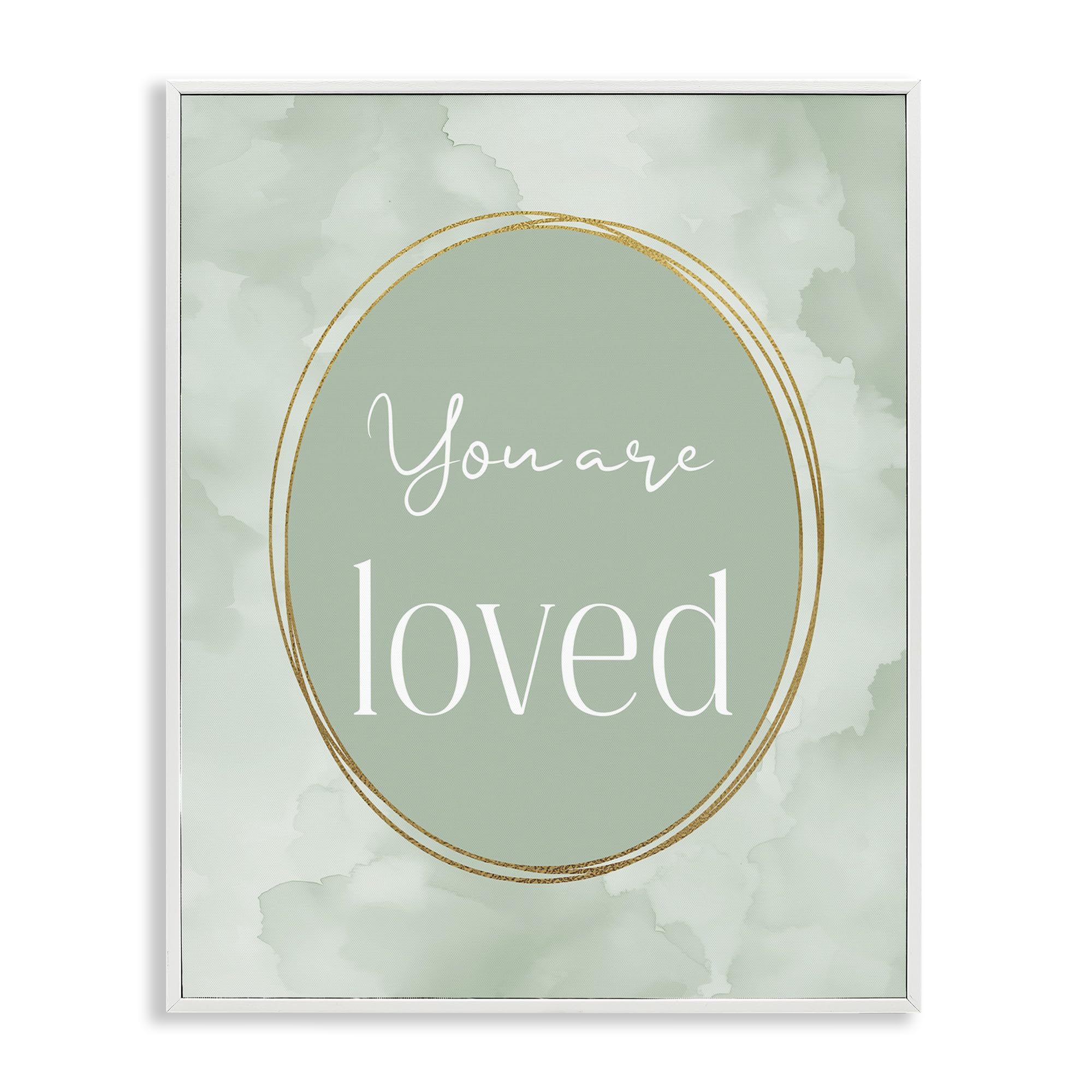 'Green Golden Affirmation'| Framed Giclee Art
