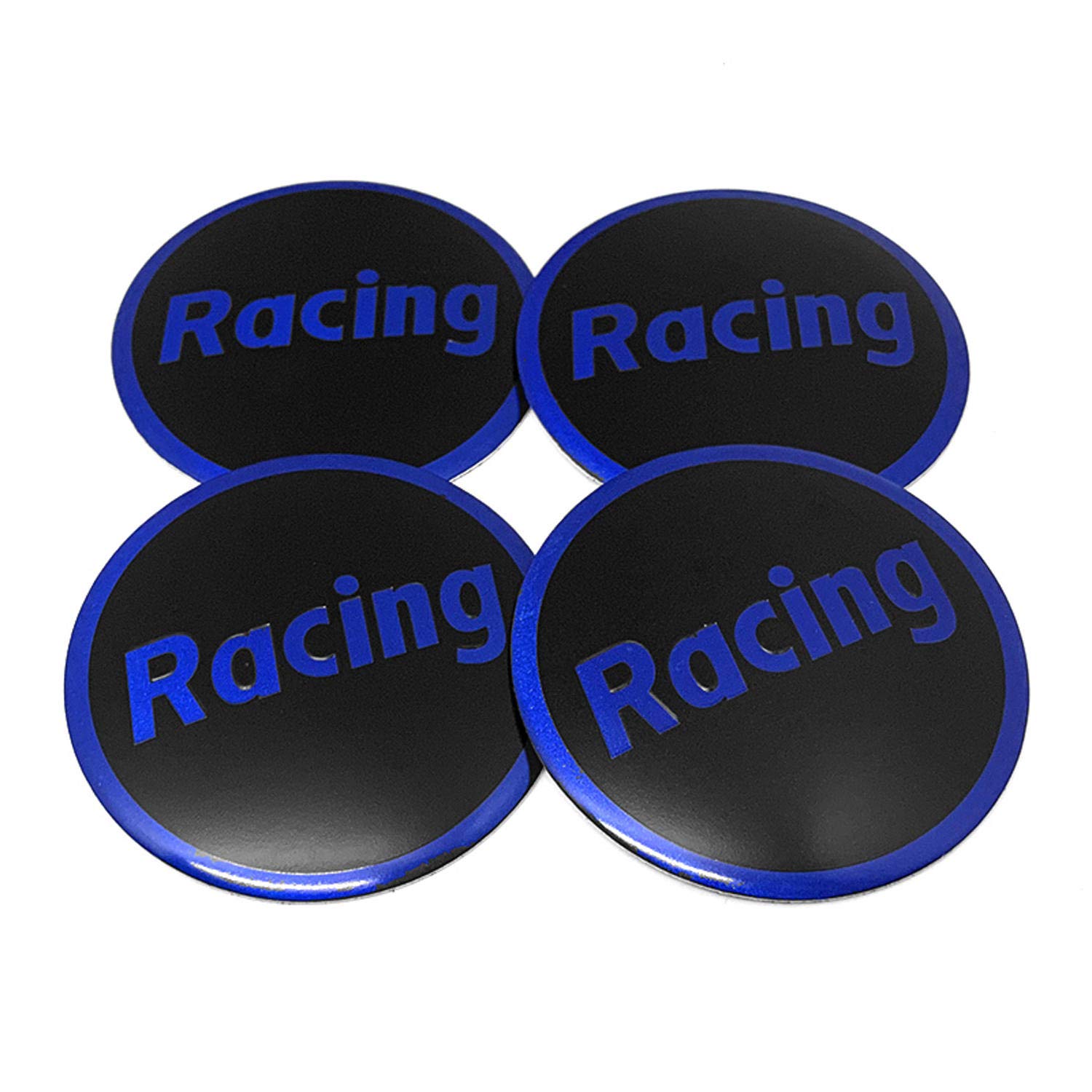 WASHZD 4PCS 56MM Racing Logo Car Wheel Rim Sticker Emblem Badge,for Enkei Wheel Center Hub Cap