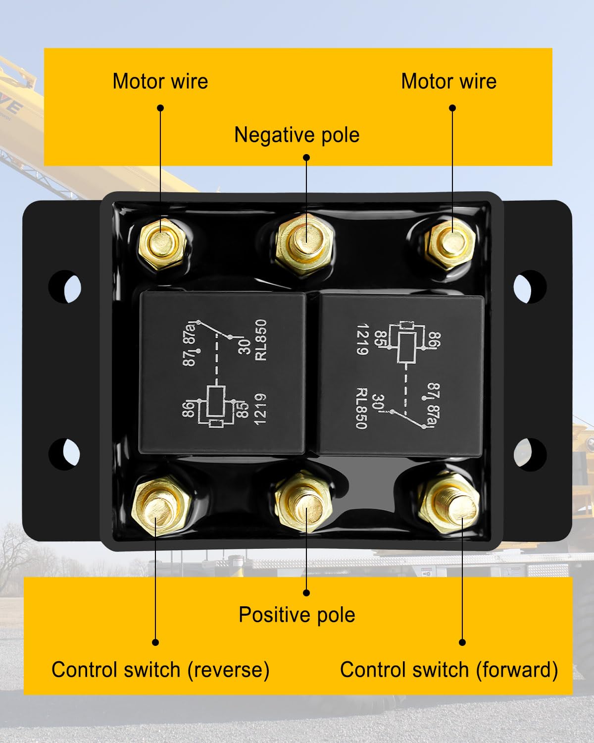 Heavy Duty Reversing Relay Forward Reverse Relay Module For Tarp Motors ...
