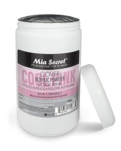 Miniatura 3 de Mia Secret Cubierta acrílica en polvo rosa frío, 1.5 libras.