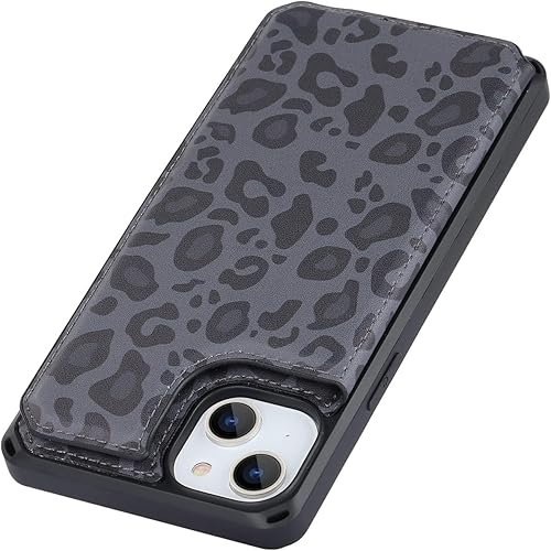Miniatura 7 de Cavor Funda para iPhone 13 con tarjetero para iPhone 13, funda protectora para iPhone 13 para mujeres y hombres, soporte y correa, funda protectora