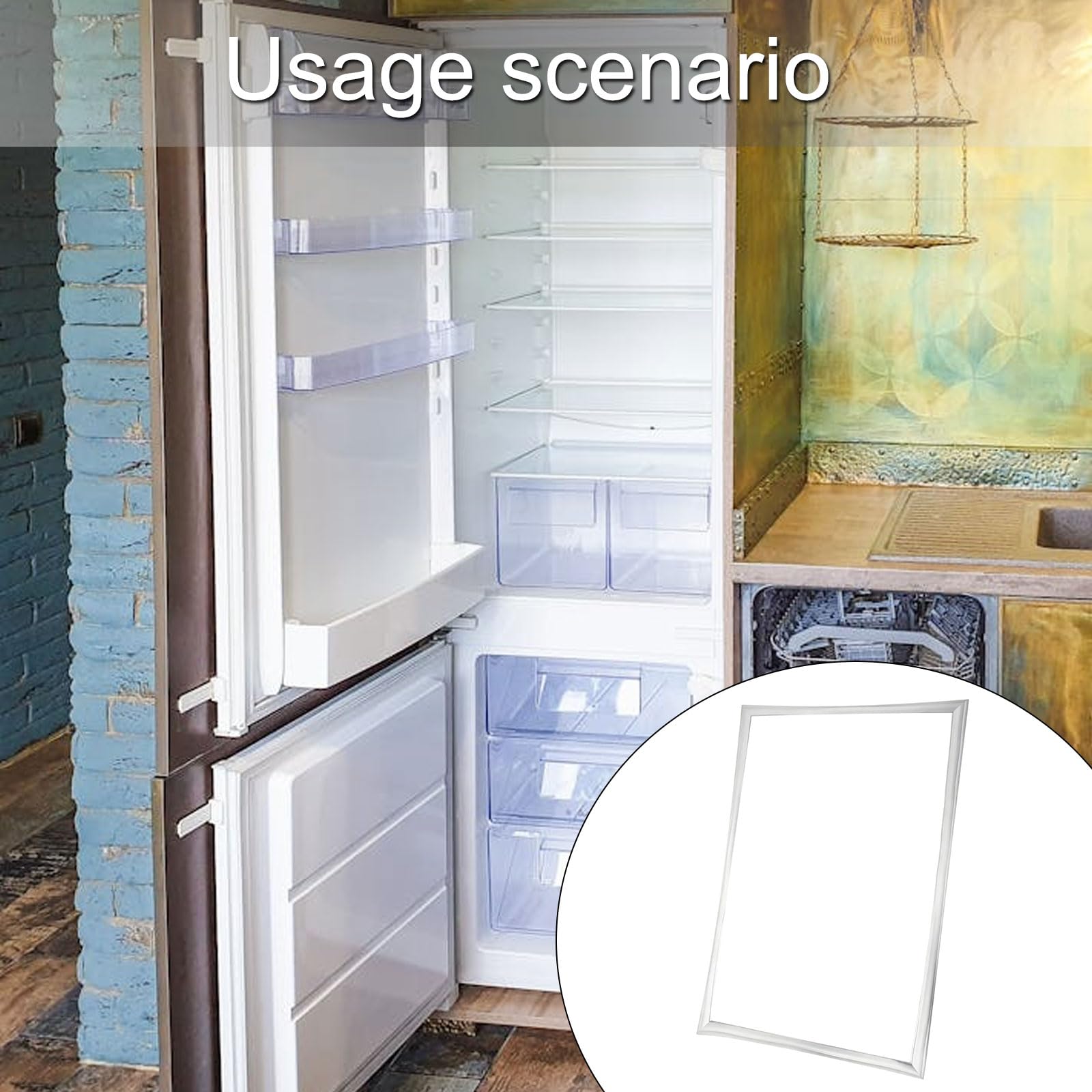 Extended Existence Kühlschrank Gefrierschrank Türdichtung, Ersatz für OEM Teil 241872504, Denial Tools, Kühlschrank Dichtung