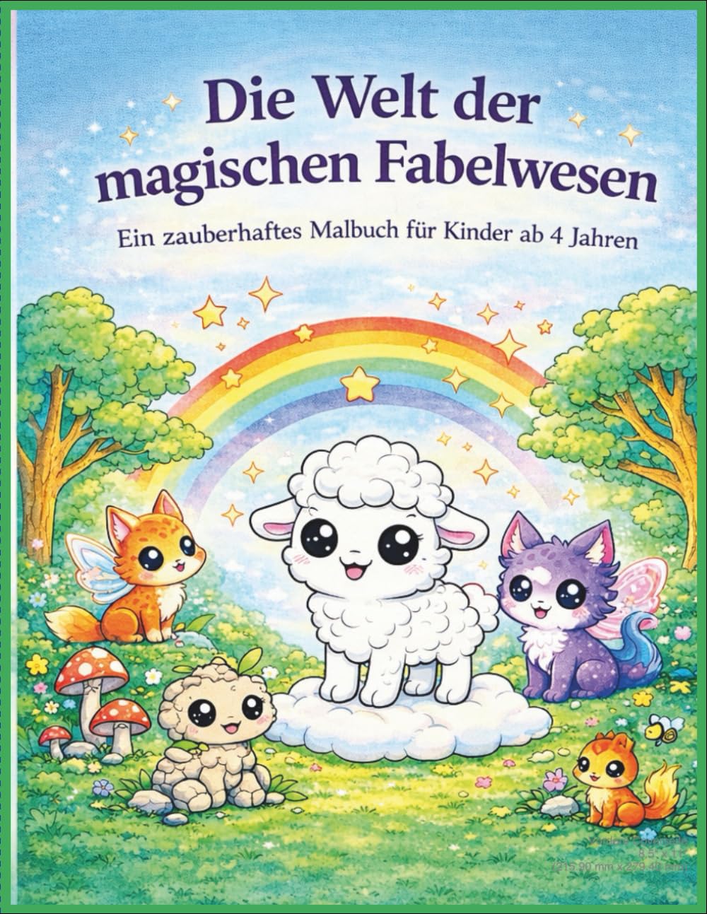 Die Welt der magischen Fabelwesen: Ein zauberhaftes Malbuch für Kinder ab 4 Jahren