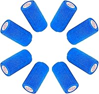 Vista 54 de Cinta adhesiva para veterinarios (negro) (paquete de 2) (4 pulgadas x 15 pies), autoadhesiva, adherente, cohesiva, flexible, autoadhesiva, rollo