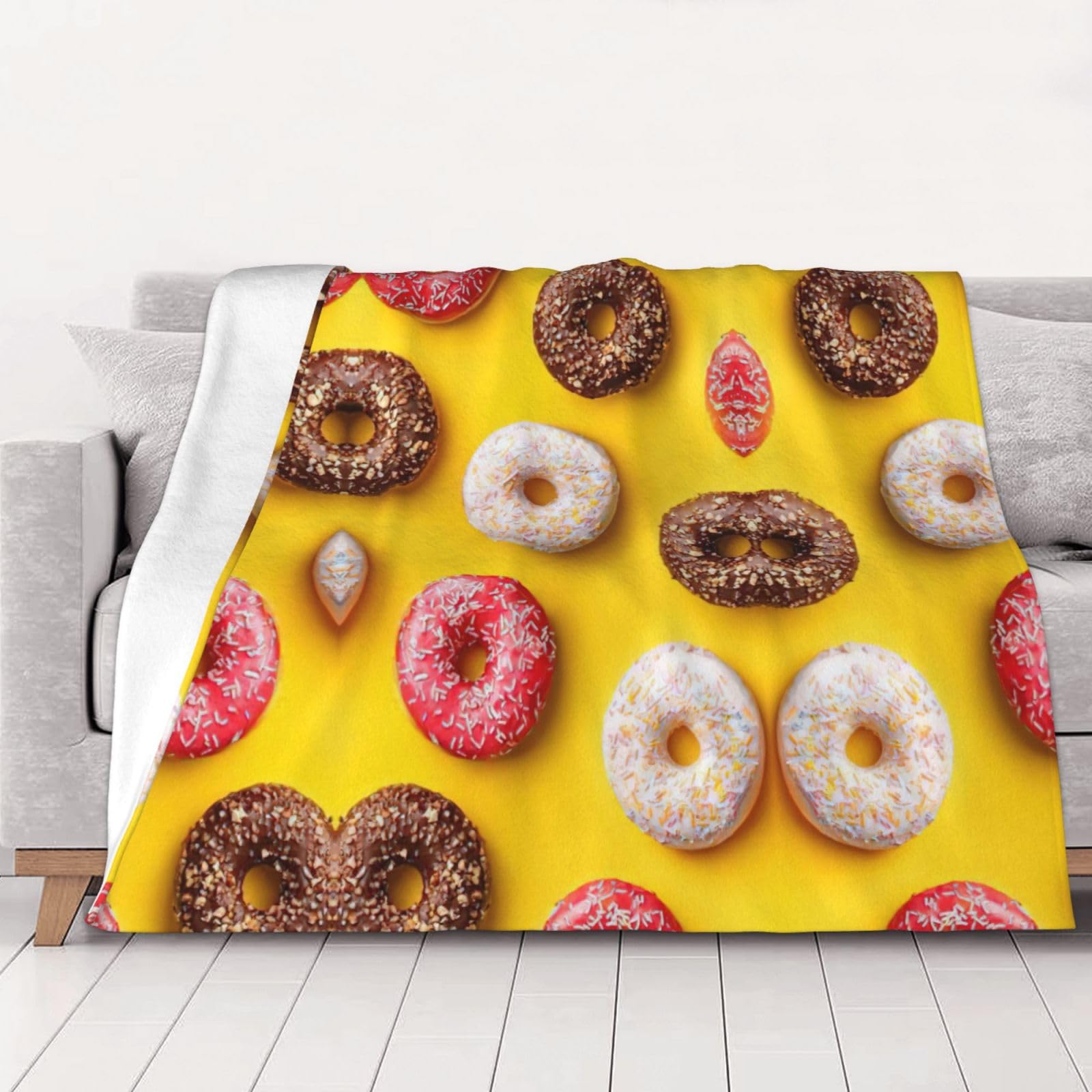 Couverture donut douce pour canapé : l'accessoire cocooning quatre saisons