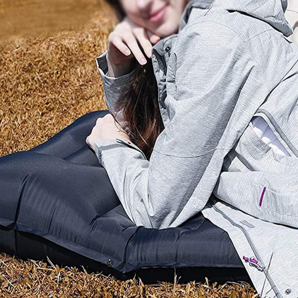 Équipement De Randonnée, Lit De Camp Double, Pompe À Pied Intégrée, Matériau TPU Confortable, Peut Être Épissé, Adapté Aux Voyages, Au Camping(Desert Grey)