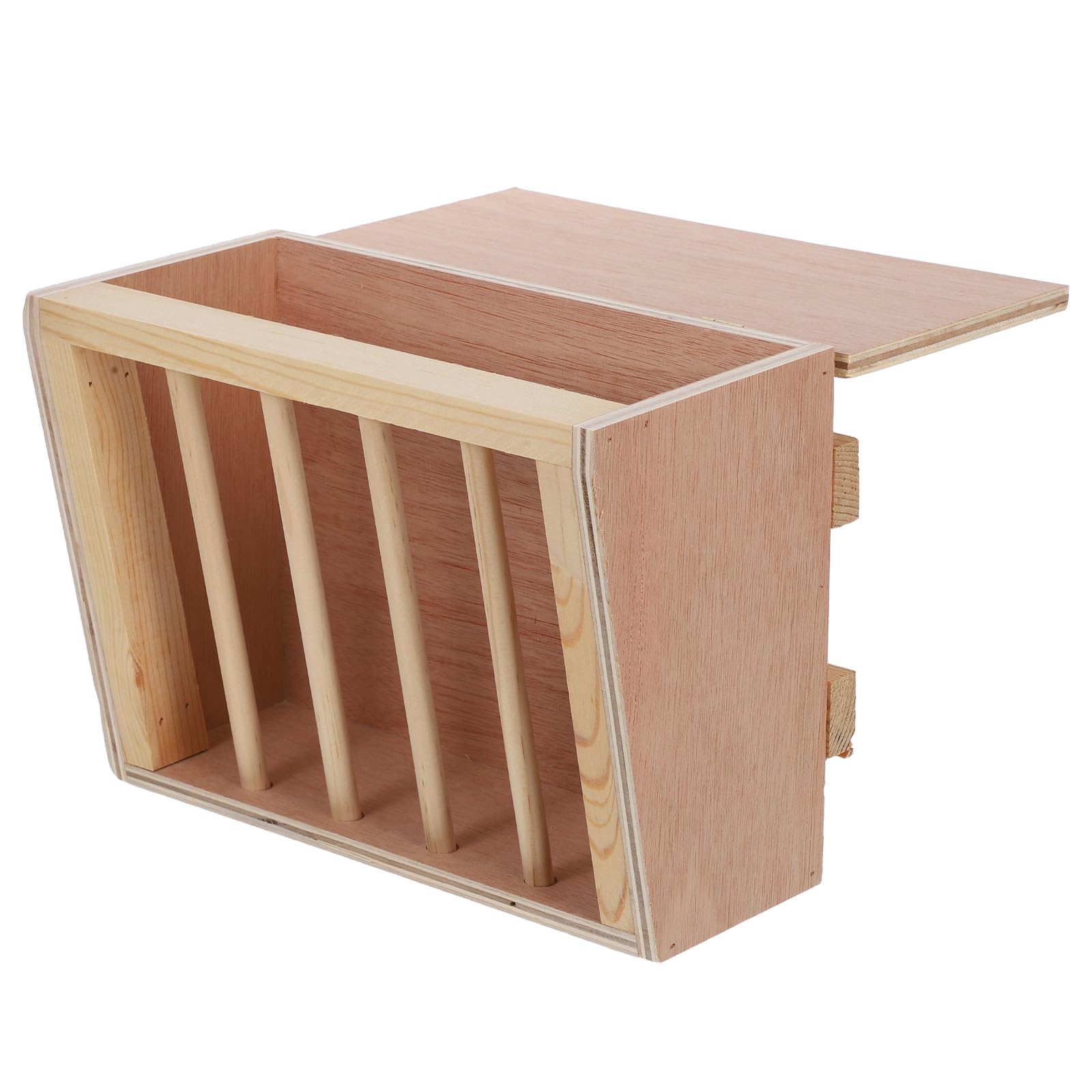 DOITOOL Râtelier à Foin pour Lapins Mangeoire pour Petits Animaux Distributeur de Foin Porte-Foin Bois pour Cage Mural pour Lapins et Cobayes