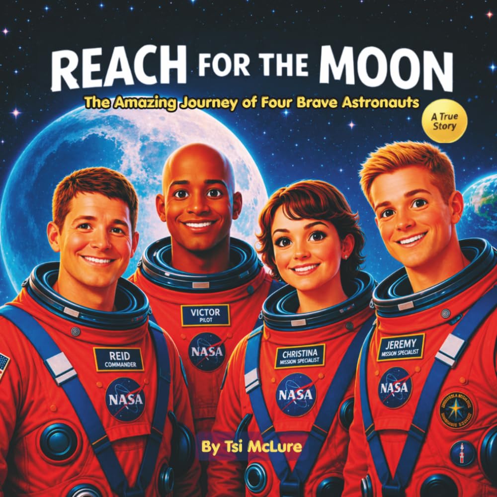 REACH FOR THE MOON: The Amazing Journey of Four Brave Astronauts