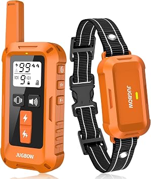 Dog Shock Collar - 4200FT Dog Training Collar with Remote, IPX7 Waterproof Electric Collar with 4 Training Modes, Security Lock, Rechargeable e-Collar for Dogs 10-120lbsOrange