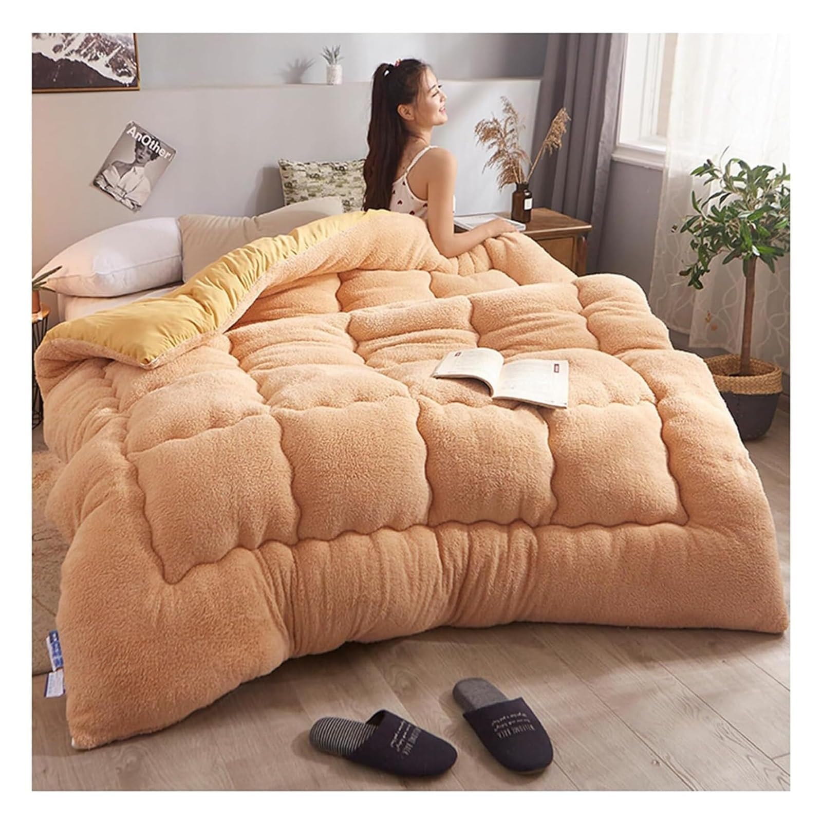 Manta de invierno para sofá y ropa de cama acogedora en tus tardes de cine