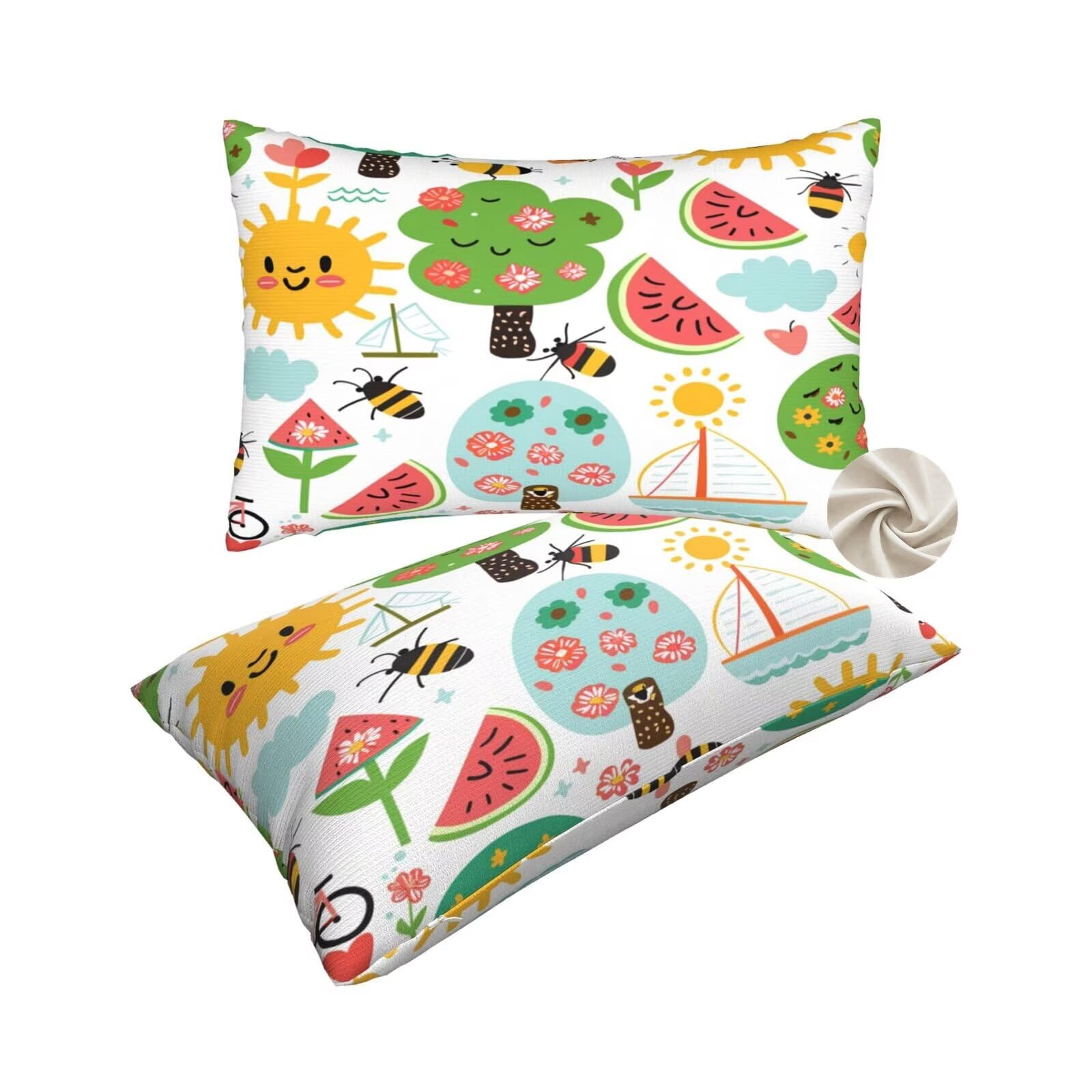 Housses de coussin dessin animé mignon 60x90 cm idéal pour un canapé chaleureux de salon