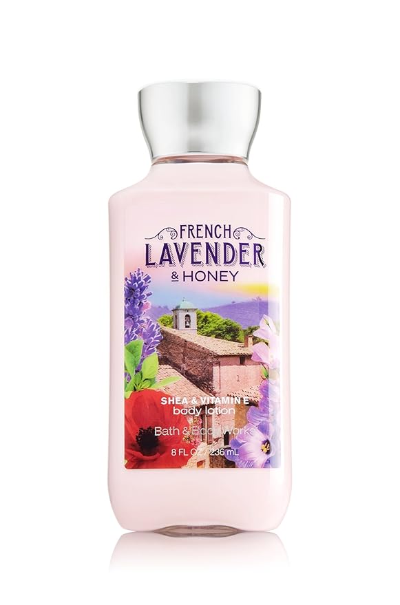 Bath and Body Works French Lavender Honey Lotion 8 Ounce Full Size Beauty