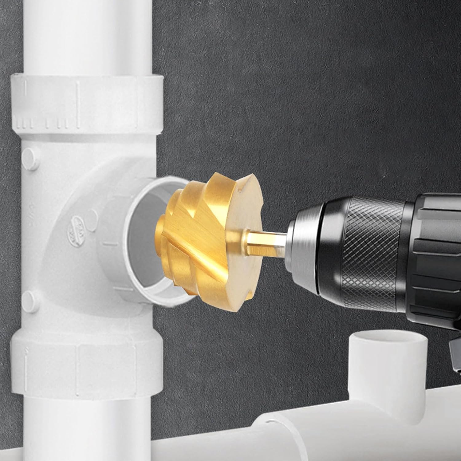 6 Pcs PPR Lifting Stepped Drill Bit Set 20 25 32 40 50 63mm 1/4 Inch Hex Shank Spiral Water Pipe Expansion Drill Bit