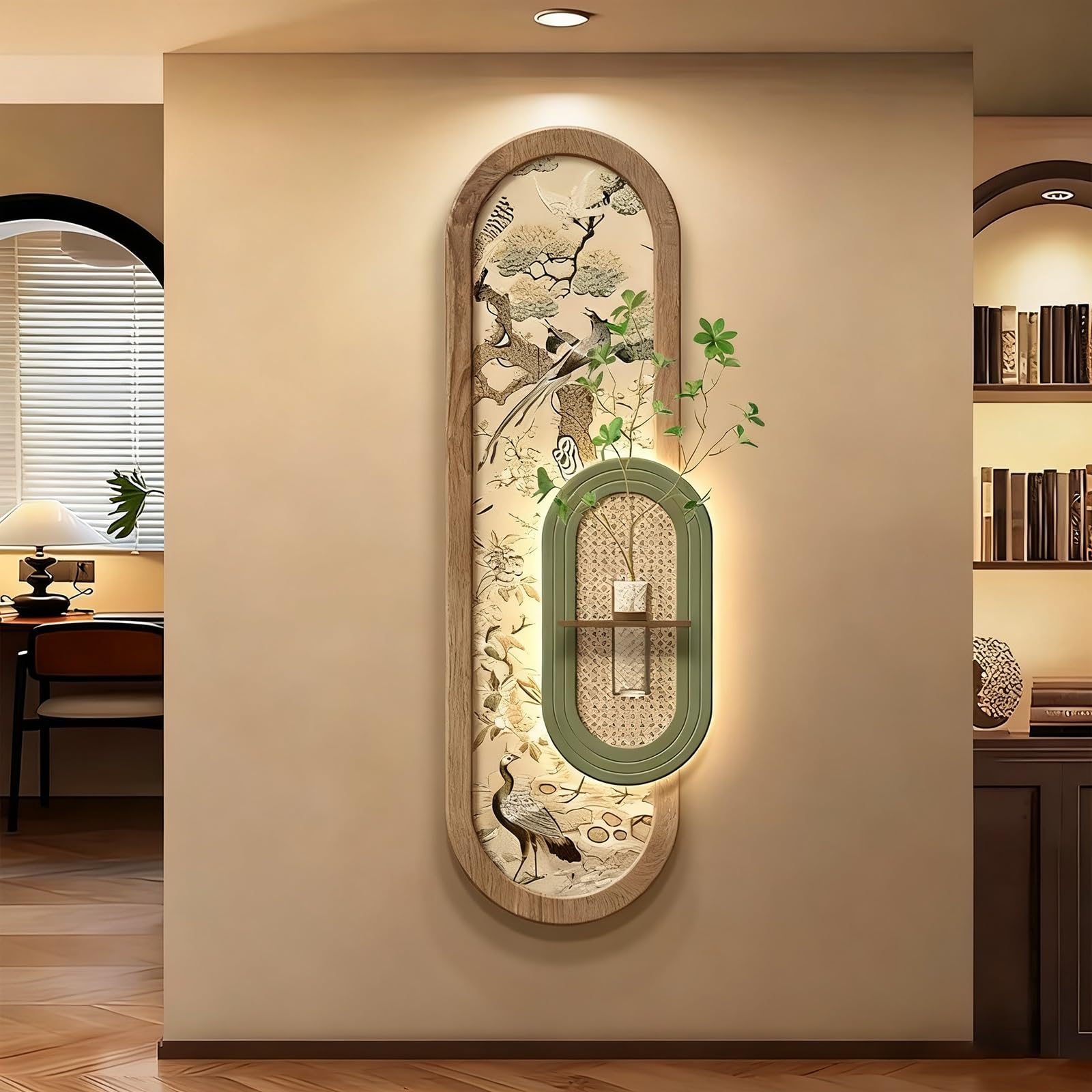 Peinture imitation sculpture 3D pour illuminer un mur sombre