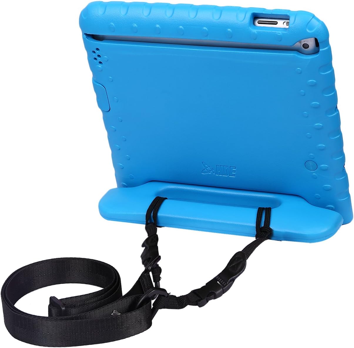HDE Shoulder Strap for Shockproof iPad Case - Adjustable Carry Strap Compatible with all Shock Proof Apple iPad Cases for Kids - Detachable Universal Design Transforms into a Car Headrest Mount