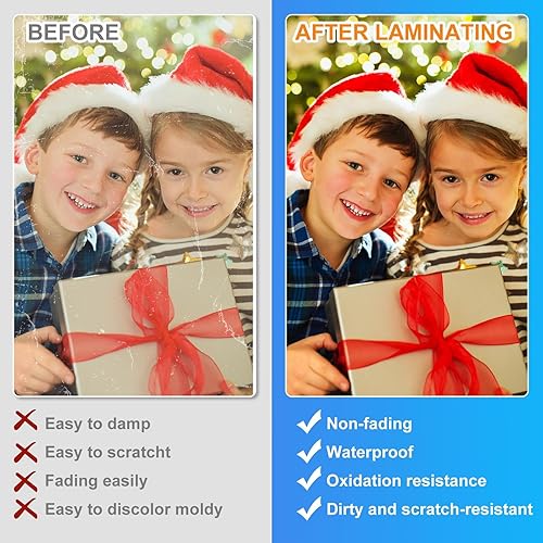 Miniatura 16 de CAREGY Bolsas de laminación térmica, paquete de 300 hojas de laminación, 3 mil, 9 x 11.5 pulgadas, papel de laminación para laminador, transparente