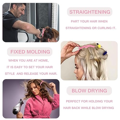 Miniatura 9 de Juego de cepillos desenredantes para cabello 3a, 4c, pelucagruesaonduladarizadahúmeda, peines de cola de rata, 8 filas, cepillo de borde, para