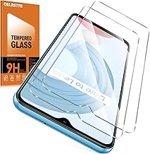 Tempered Glass for Realme C21Y/C25Y 2 Pieces 9H Hardness Anti-Scratch Anti-fingerprint Ultra HD Clear Bubble Free Glass Screen Protector