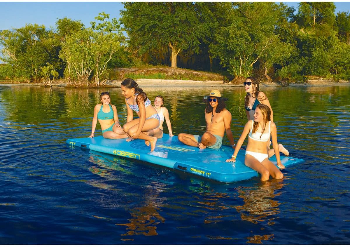 O'Brien 12ft x 6ft Inflatable Floating Runway for Lakes & Rivers