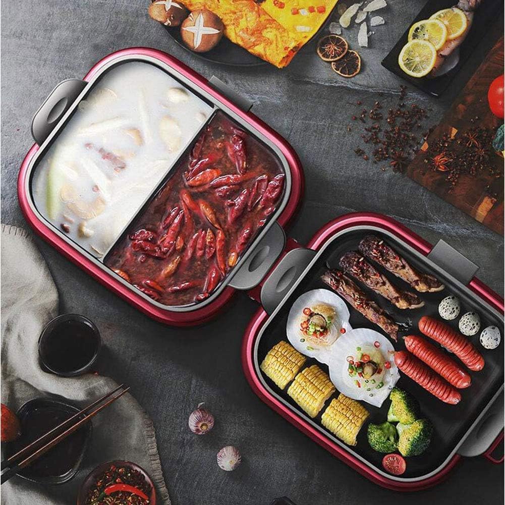 Electric Frying Pan Skillet Multi-Function Two-in- Smokeless Baking Home Barbecue Hot Pot Body
