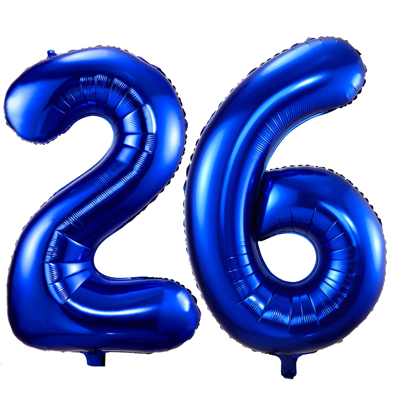 Navy Blue 26 Balloon Numbers,40 Inch Dark Blue 26 or 62 Birthday Balloons Large Foil Mylar Balloons Number 26 for Birthday Party Anniversary