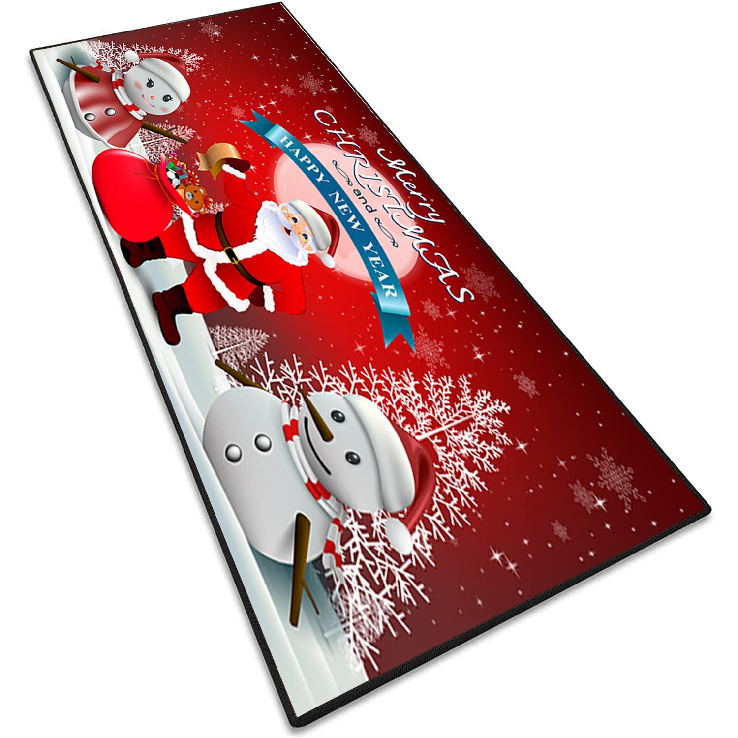 Tappeto Natalizio Tappeto Runner Tappeto passatoia corridoio Facilmente Lavabile Lavabile per Porta d'ingresso, Cucina, Festival, Decorazione - 80x200cm