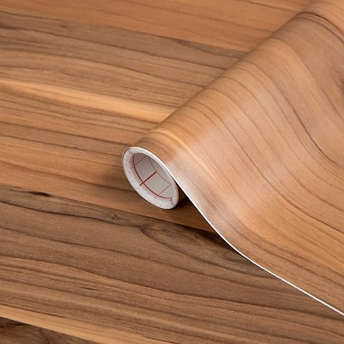 d-c-fix Papel de contacto autoadhesivo impermeable para encimeras de cocina y baño, gabinetes y bricolaje, madera de rosales Nocce, 26.5 x 78.7