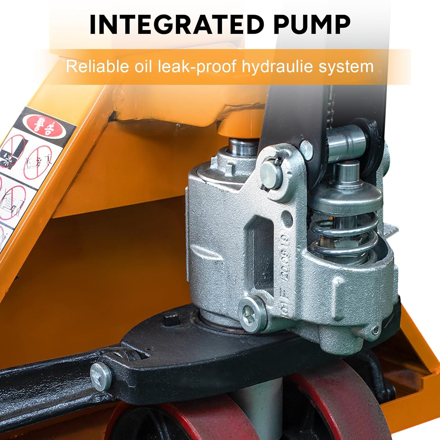 UNISOAR Scale Pallet Jack 4400Lbs Capacity, 45" x 27" Forks, Lb/Kg Switchable Electronic Scale Hydraulic Hand Pallet Truck, for Warehouse, Supermarket, Logistics Center