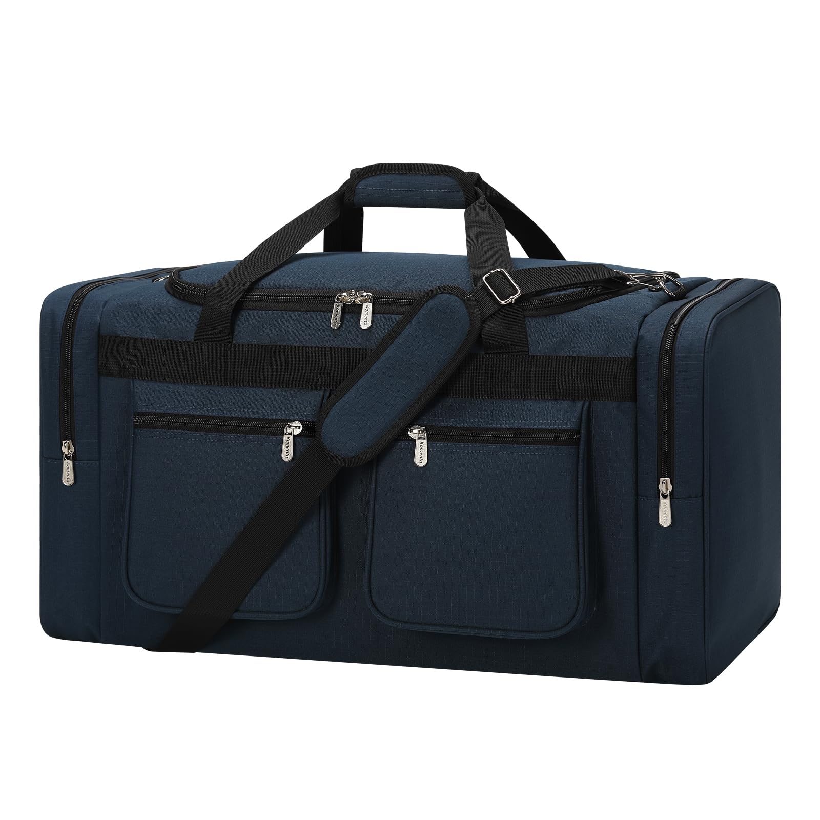 ZZY Sac de Sport 55L Grand pour Homme – Sac de Week-End Imperméable avec 2 Poches Latérales pour Fitness, Salle de Sport, Sauna, Voyages & Nuitées (Bleu Marine)