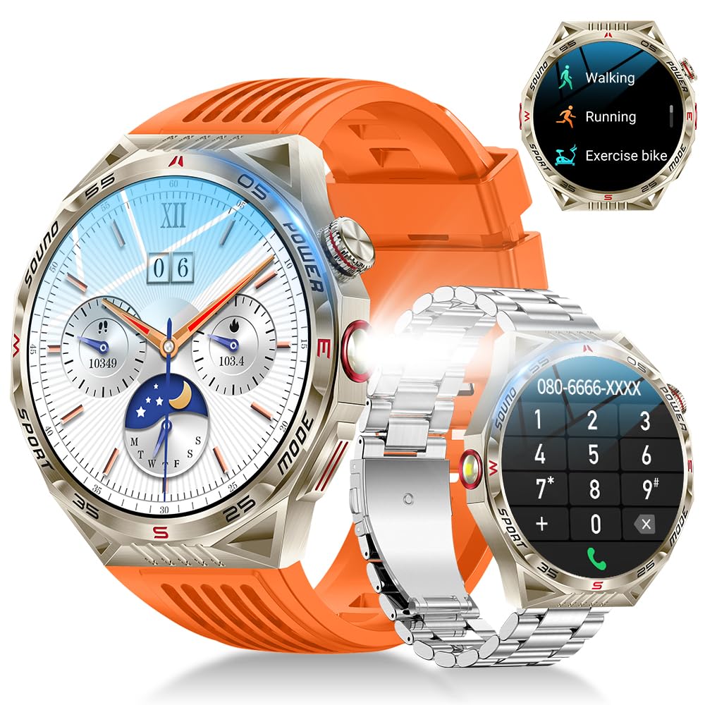 Bluetooth 時計 Amazon | 2025年新モデル スマートウォッチ Bluetooth通話 軍用