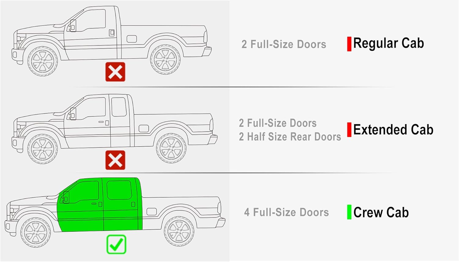 APS 6.5in Side Armor Stainless Steel Running Boards Compatible with Ford F250 F350 Super Duty 1999-2016 Crew Cab (Nerf Bars Side Steps Side Bars)