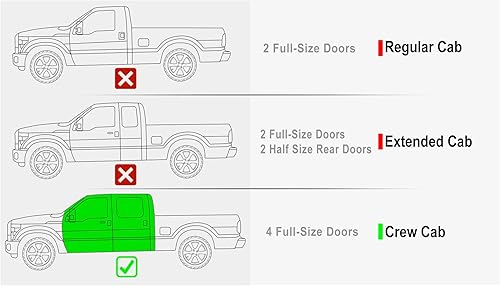 Miniatura 2 de APS Negro 6 pulgadas Tubular Drop Down Style Nerf Bars Estribos Compatible con Ford F250 F350 Super Duty 1999-2016 Crew Cab