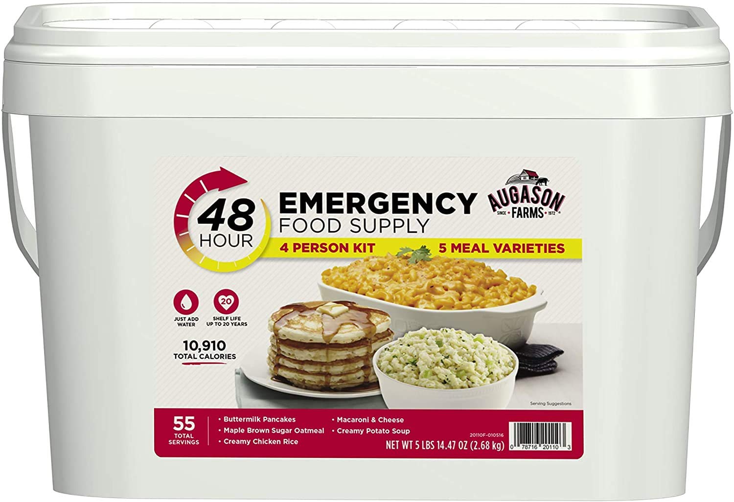 Augason Farms 48-Hour Emergency Food Supply 4 Person Kit, 94.47 oz (94.47 oz, 2)