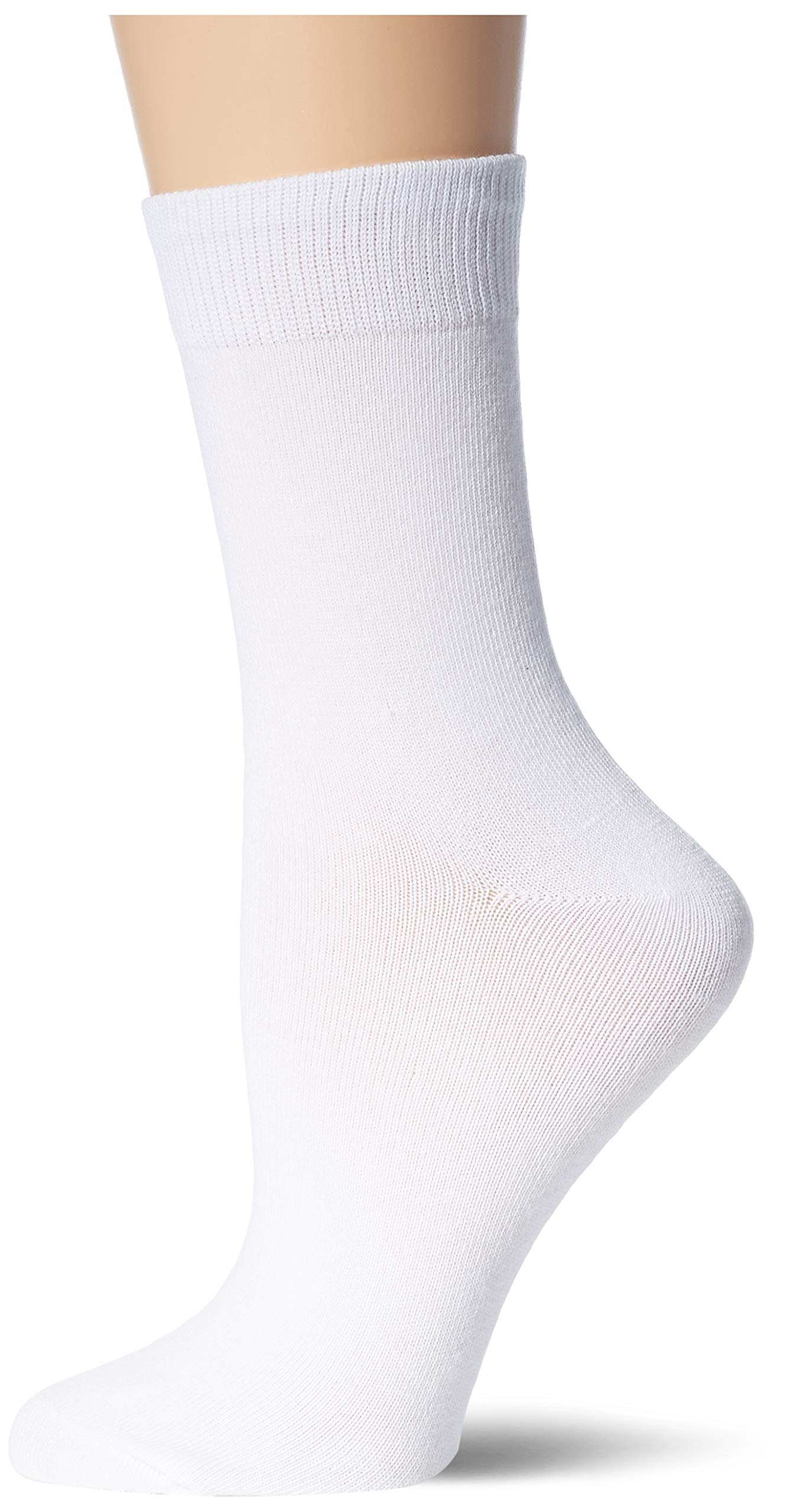 Nur Die Women's Weiß Damen Classic Baumwolle Doppelpack Socks, 42 Regular