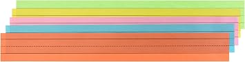 School Smart Ruled Rainbow Sentence Strips, Rainbow ,3 x 24 Inches Pack of 100