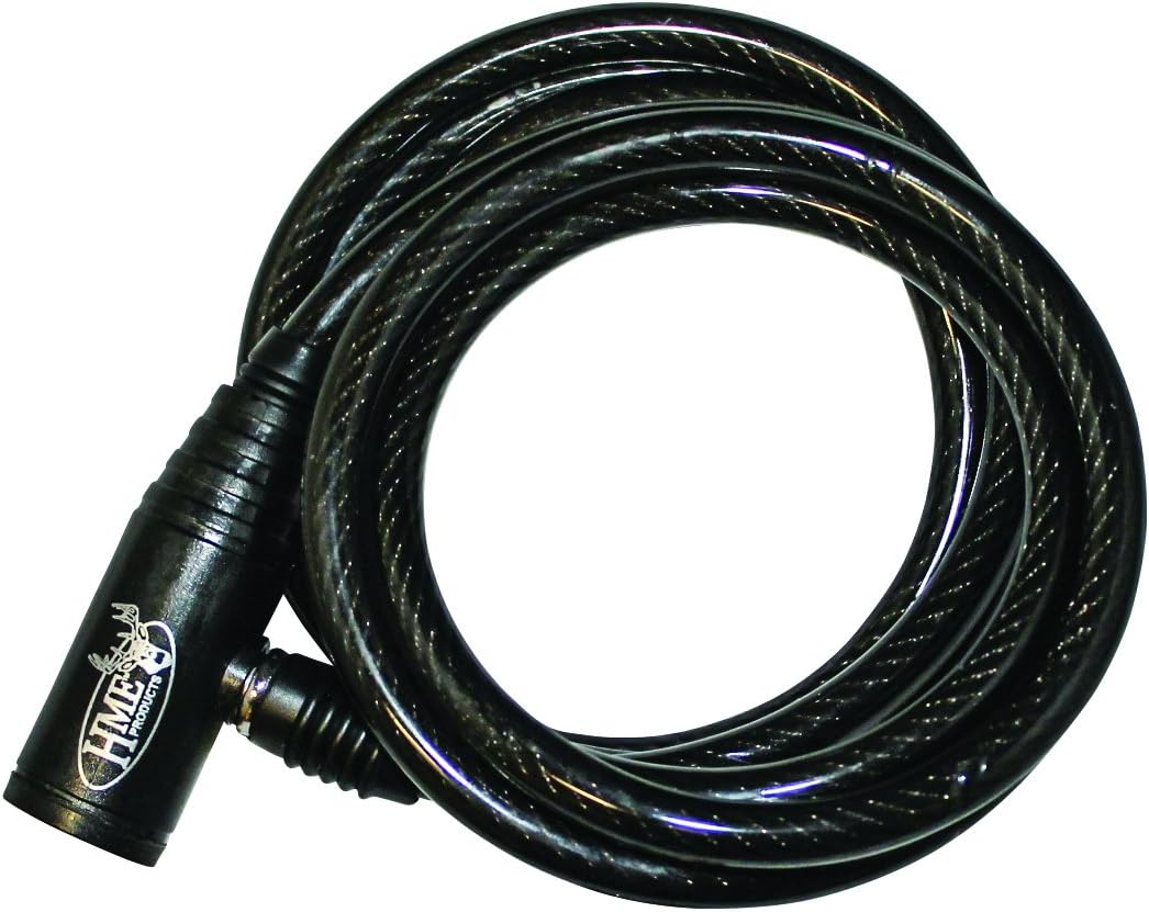 HME Products Tree Stand Cable Lock (Pack of 10), Black