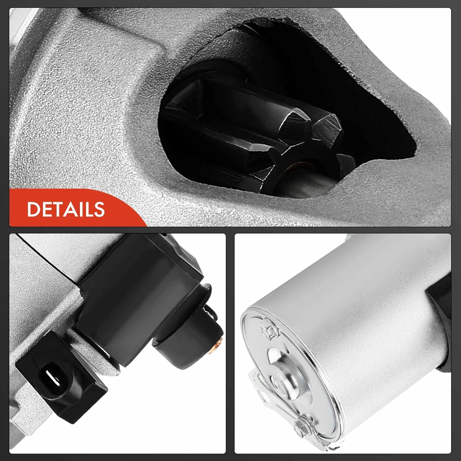 A-Premium Starter Motor Compatible with Honda Models - CR-V CRV 2002 2003 2004 2005 2006-2.4L L4 Engine -1.6KW 12V 9 Teeth Clockwise -Replace# 31200-PPA-505, 31200-PPA-A01