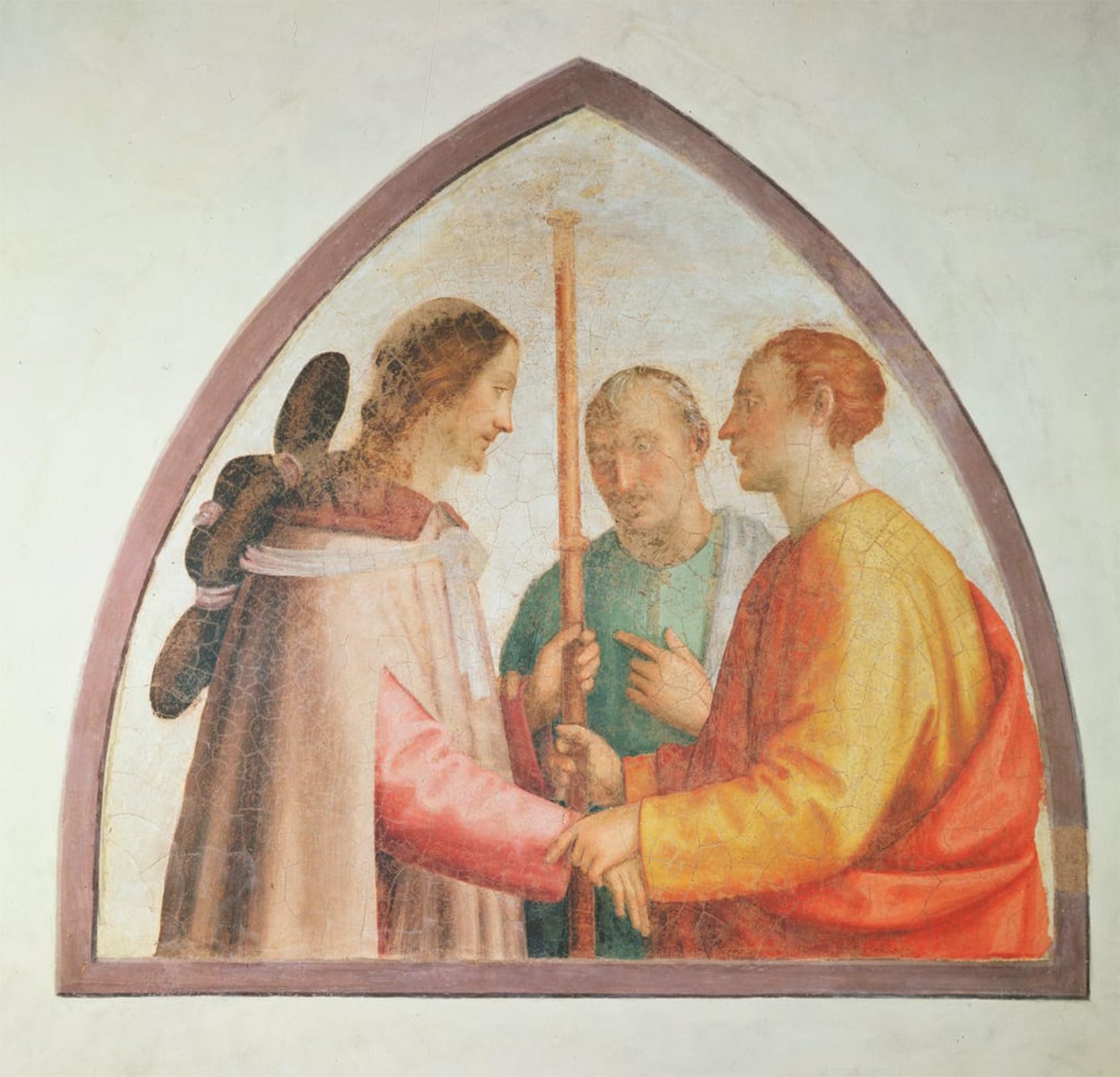 ARTXLXXBN Famous Painting Art Wall Decor Abstract Art Picture Christ Appearing on the Road to Emmaus by Fra Bartolommeo Animal Pictures for Home Decor 60x90cm