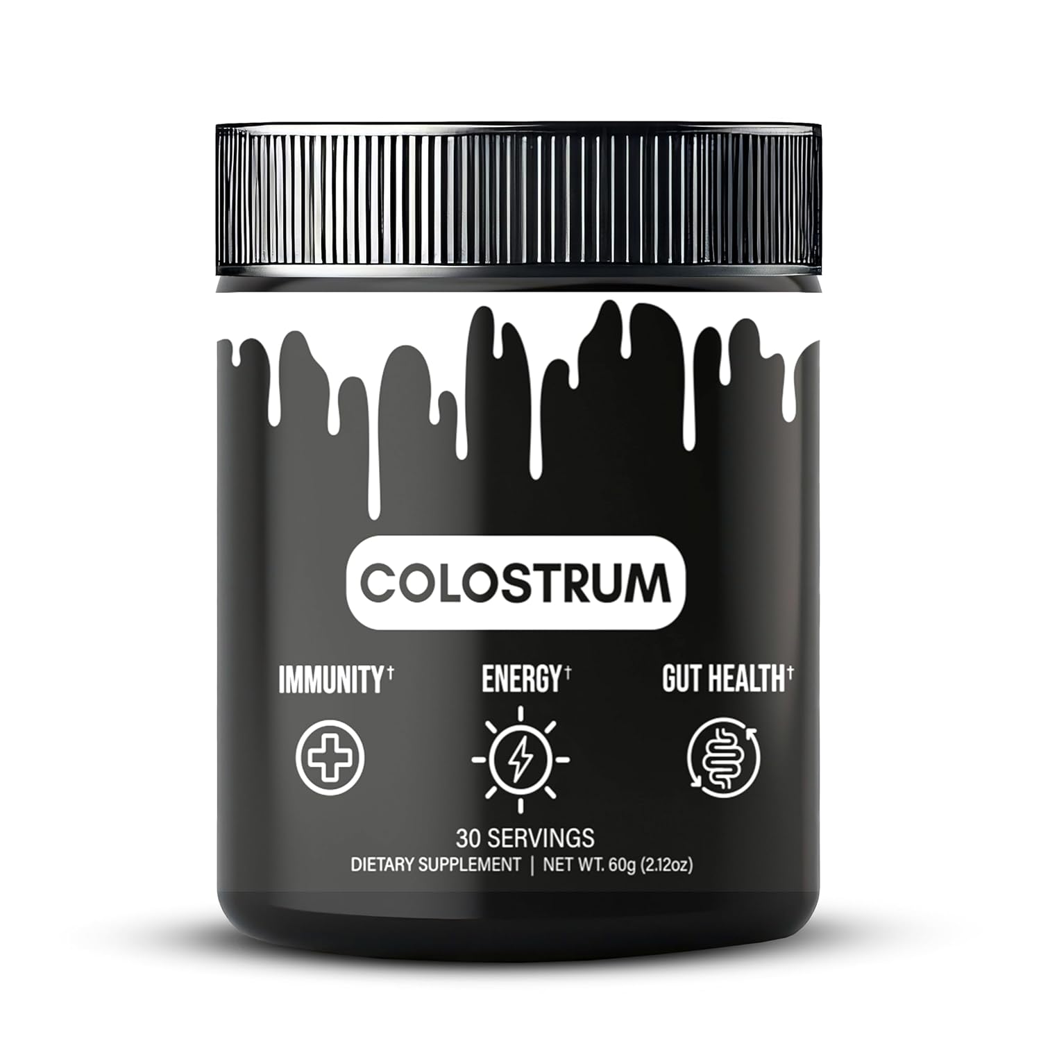Healthy Vitamins Grass-Fed Bovine Colostrum Powder Gut Health Immune Support Supplement Natural IgG Superfood for Leaky Gut Muscle