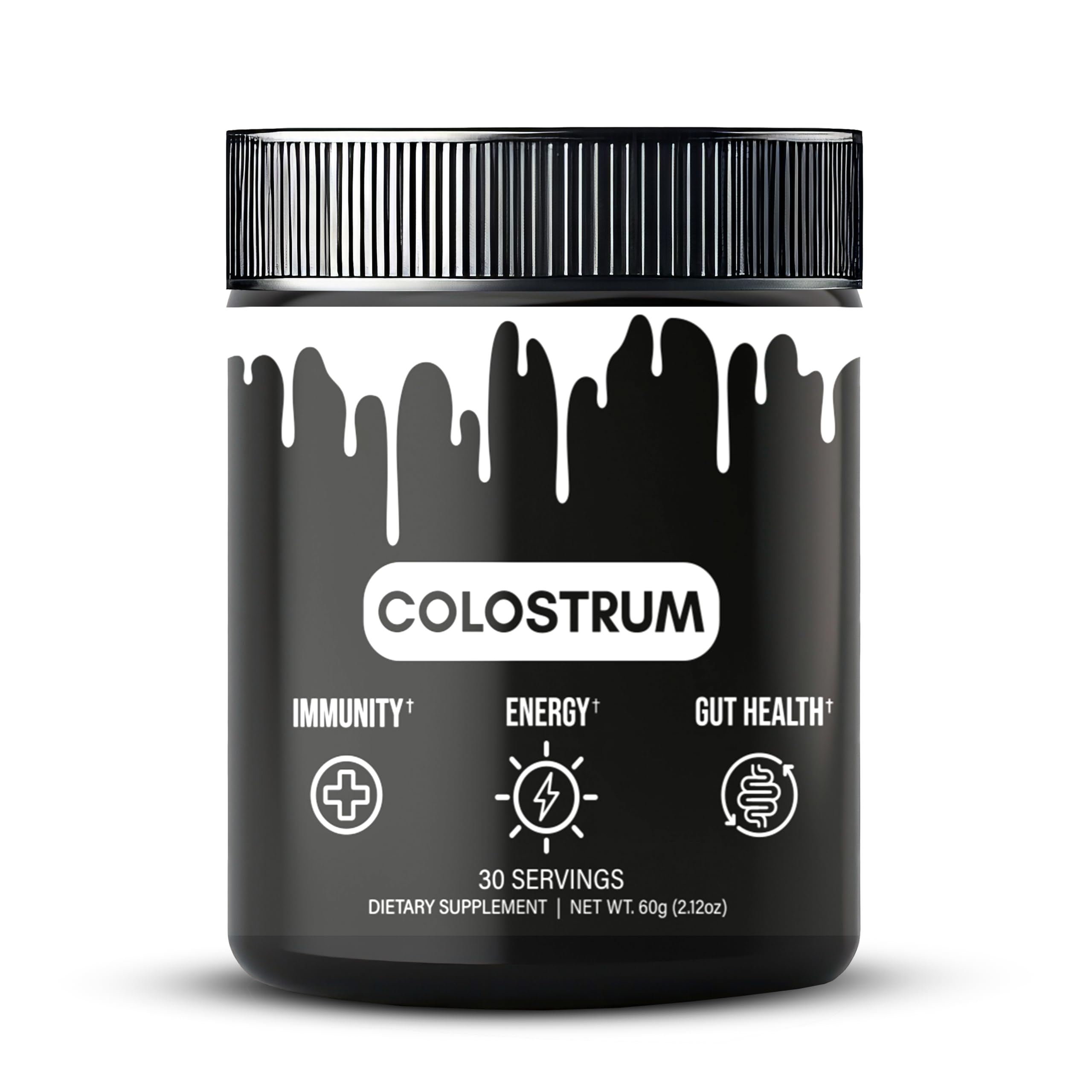 Healthy Vitamins Grass-Fed Bovine Colostrum Powder Gut Health Immune Support Supplement Natural IgG Superfood for Leaky Gut Muscle