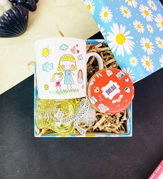 giftmoda  izgi Anne K z  ocuk Tasar ml  Mini Hediye Seti