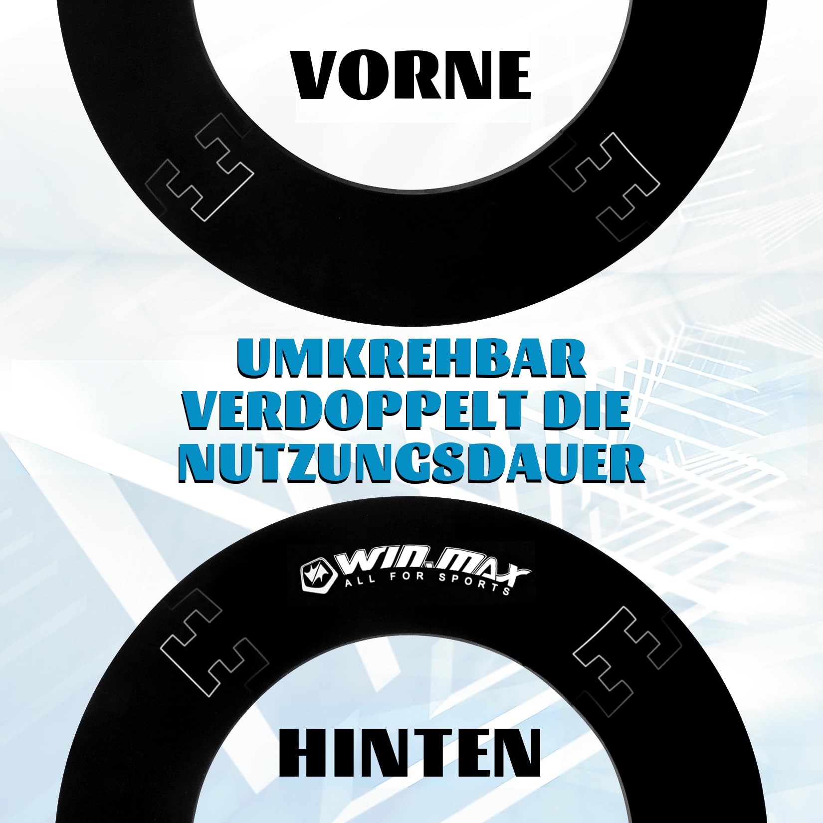 WIN.MAX Dart Catchring Surround Auffangring Dart Backboard Auffangring Rund Dart Surround Eva Dartscheibe