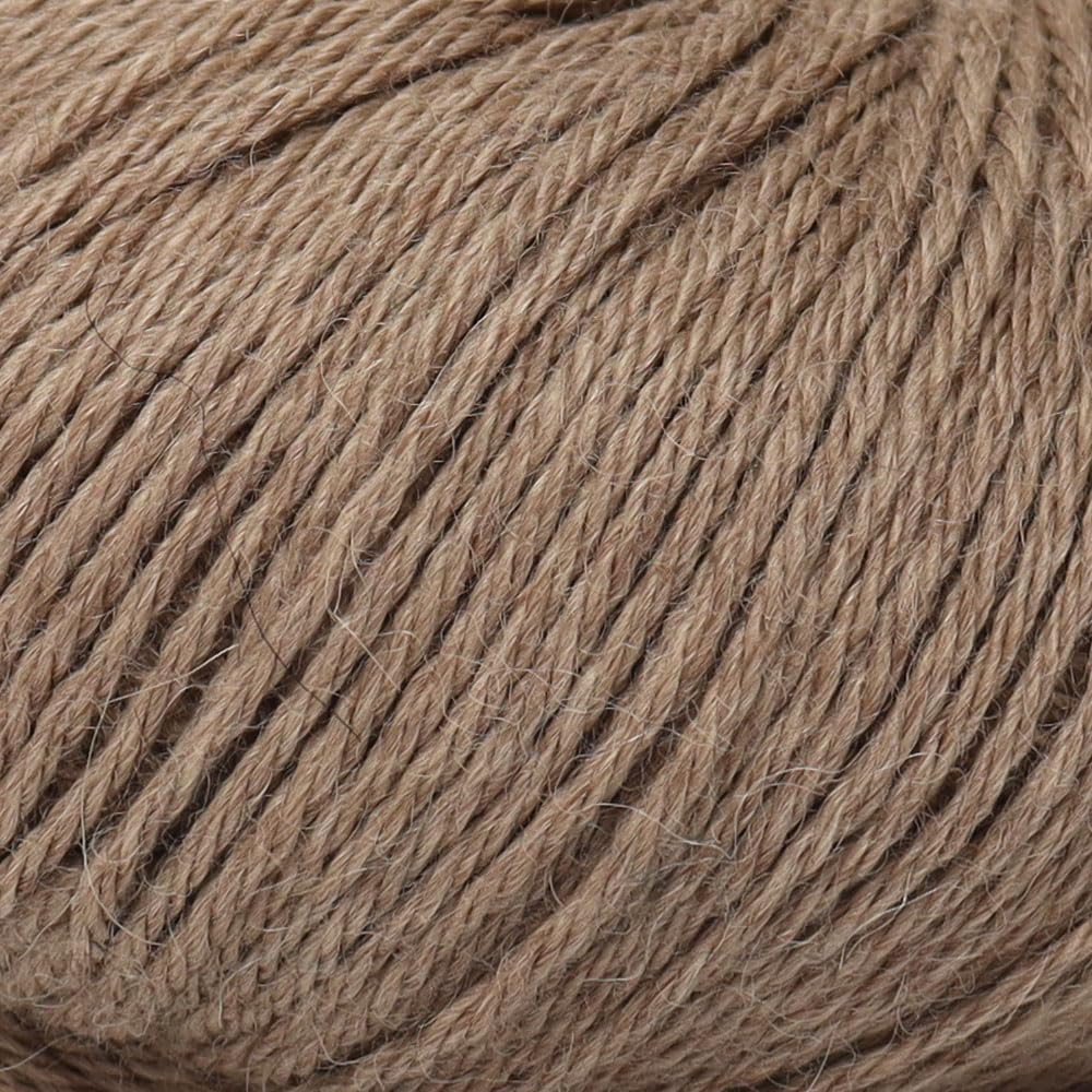 100% Baby Alpaca Yarn Wool Set of 3 Skeins (150 Grams) DK Weight - Made in Peru - Heavenly Soft and Perfect for Knitting and Crocheting (Beige, DK)