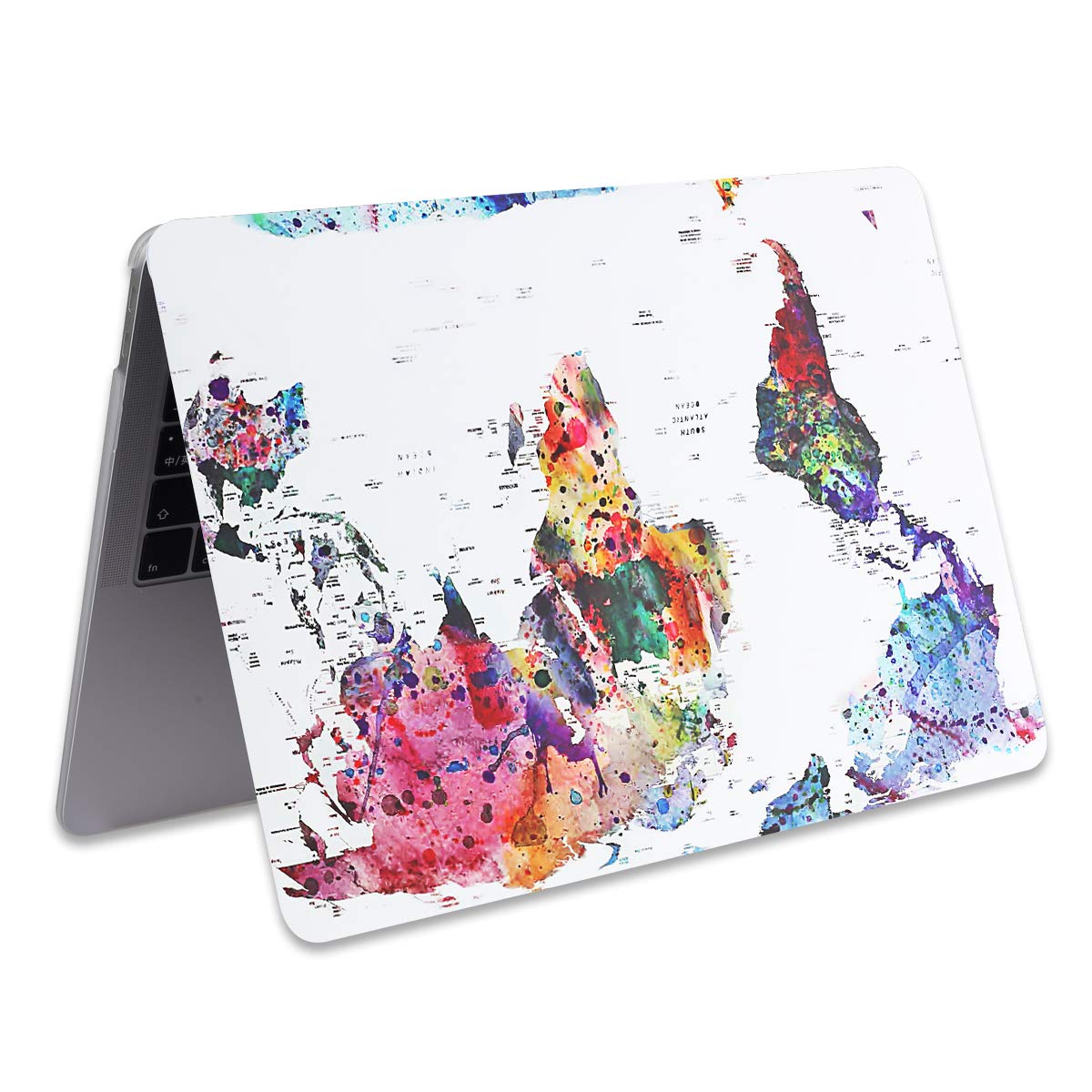 Compatible with MacBook Air 13 inch Case, M1 A2337 A2179 A1932 with Touch ID, Plastic Hard Shell Case Protective Laptop Cover, Moxy Map Three — view 4