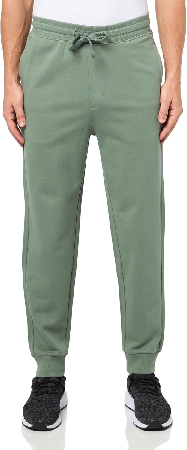 HUGO Men's Hit Logo French Terry Cuffed Joggers