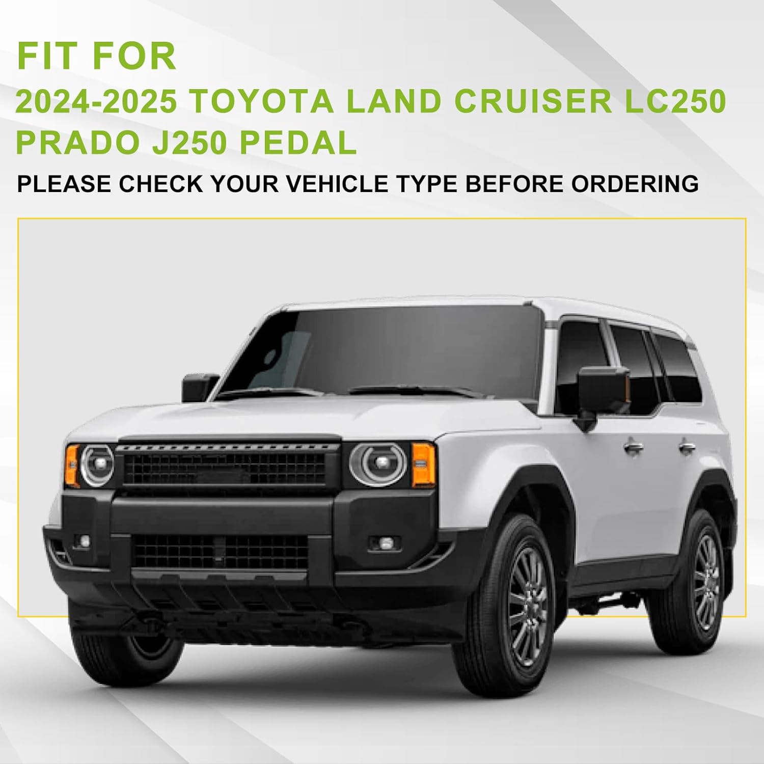 Running Boards Side Step fit for Toyota Land Cruiser LC250 Prado J250 2024 2025 2026 Aluminum Side Step Pedal Step Bar Rail Board