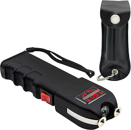 Kit de autodefensa FIGHTSENSE con espray de pimienta y pistola aturdidora de alta resistencia para hombres y mujeres, carga intolerable de 1,60 µC,