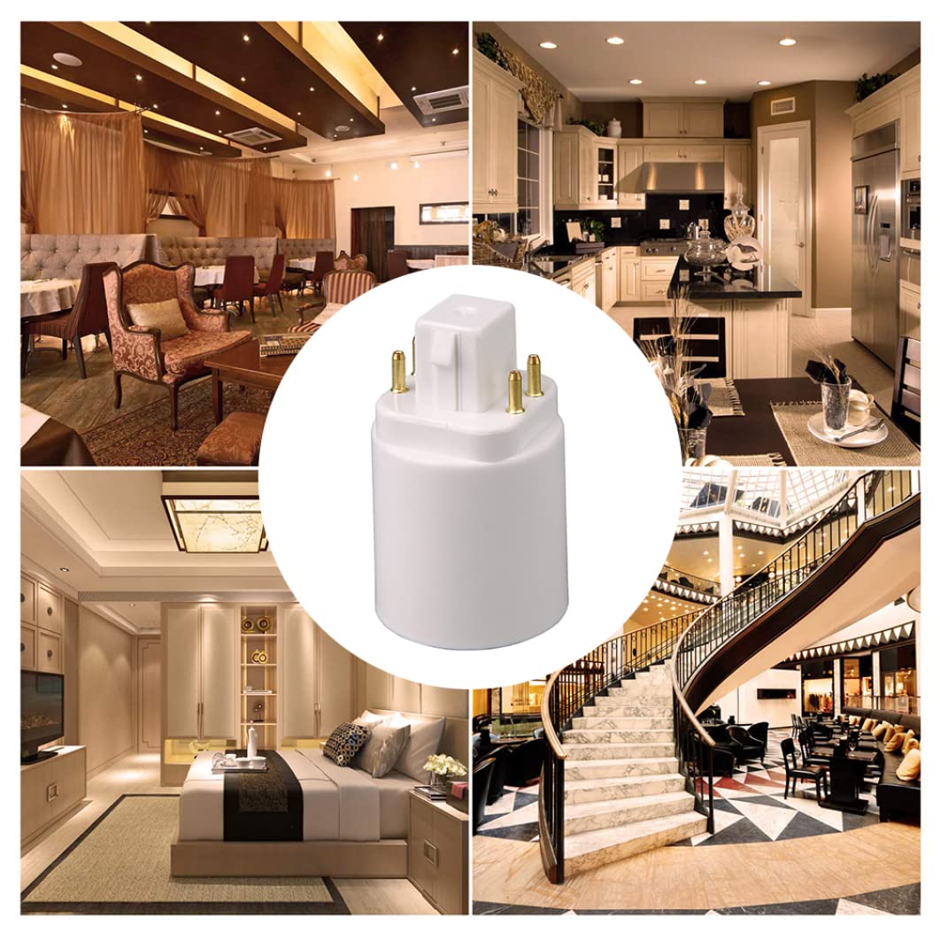 1PC LED Light Lamp Adapter GX24Q to E27 Socket Converter Lamp Bulb Holder Adapter 4 Pin