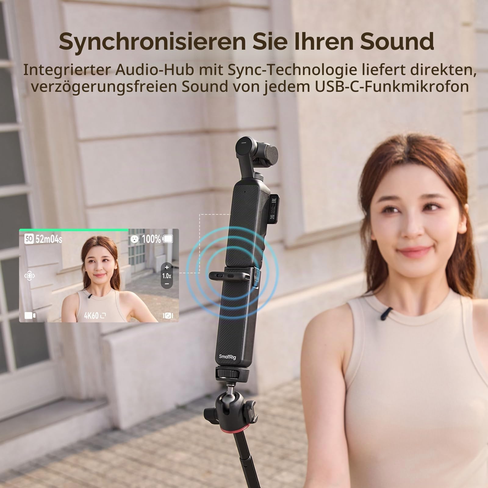 SMALLRIG 5000 mAh Akkugriff für DJI Osmo Pocket 4 Pro / 4/3-5705