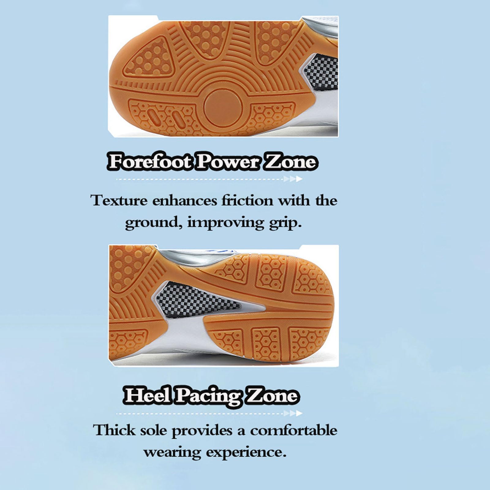 Zapatillas de bádminton Hombre Exteriores,Zapatillas de bádminton para Interiores,Antideslizante,Transpirable,para Tenis,Tenis de Mesa,Baloncesto,Squash y Entrenamiento físico